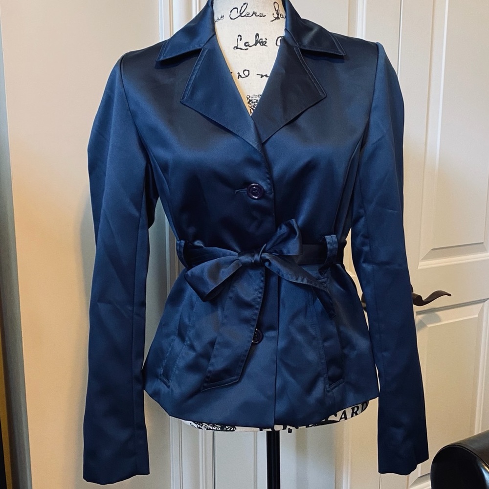 Express Midnight Sapphire Satin-look Jacket